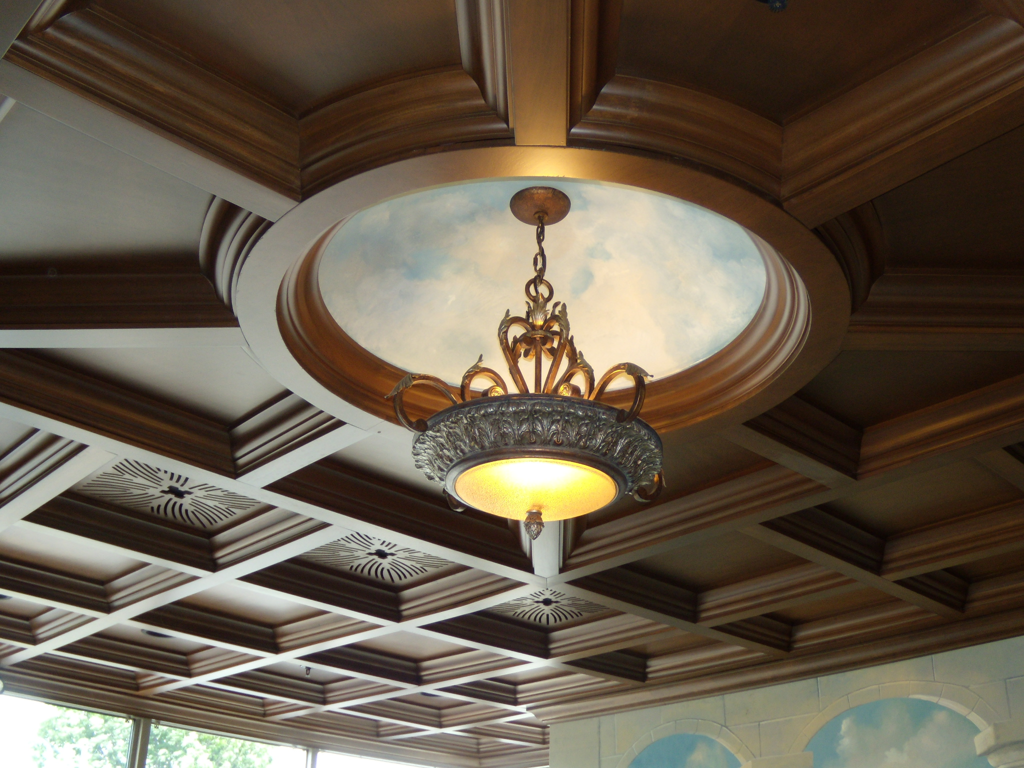 Penelled Coffered Ceiling Kits