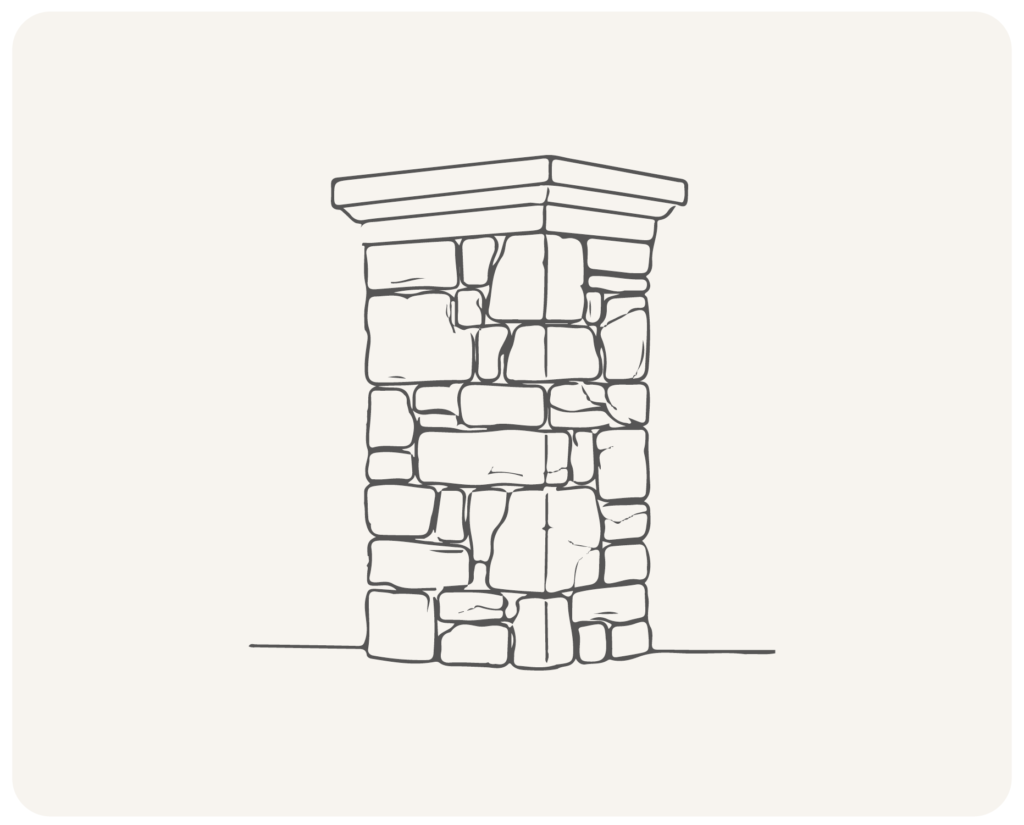 Faux Stone Column Wraps