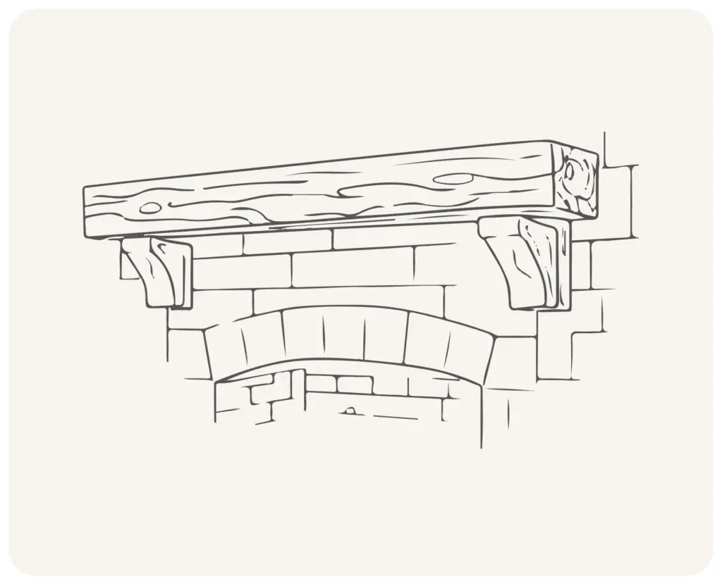 Faux Wood Mantels