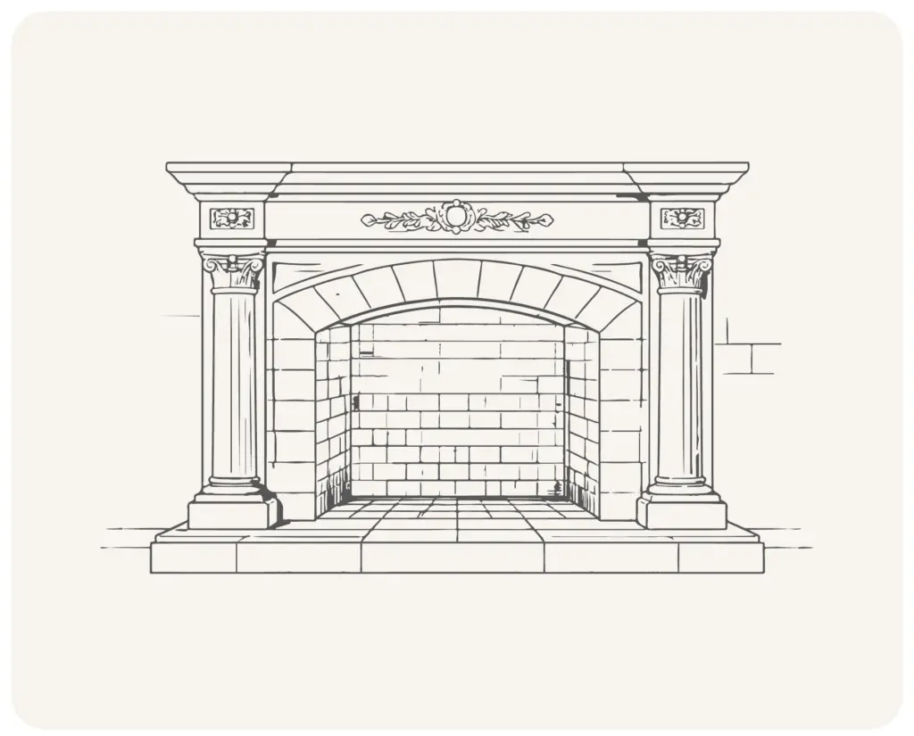 Fireplace surround
