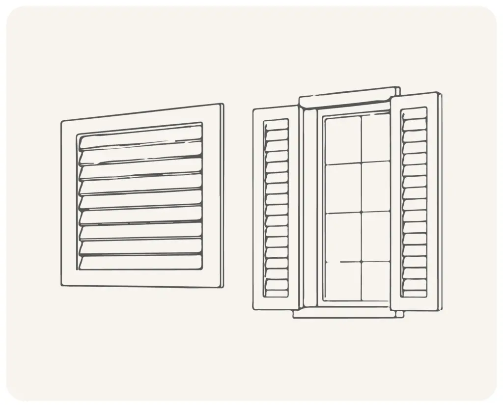 Persianas y contraventanas - Productos arquitectónicos decorativos