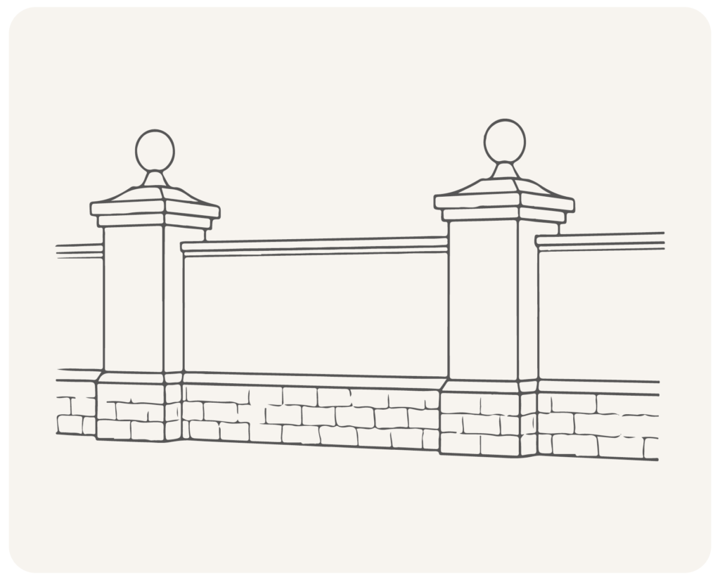 Stucco Architectural Fencing