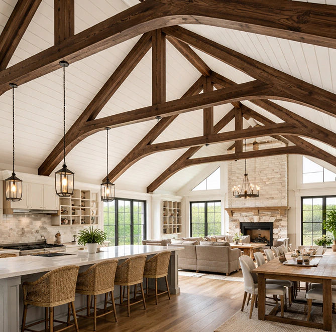 faux trusses 32