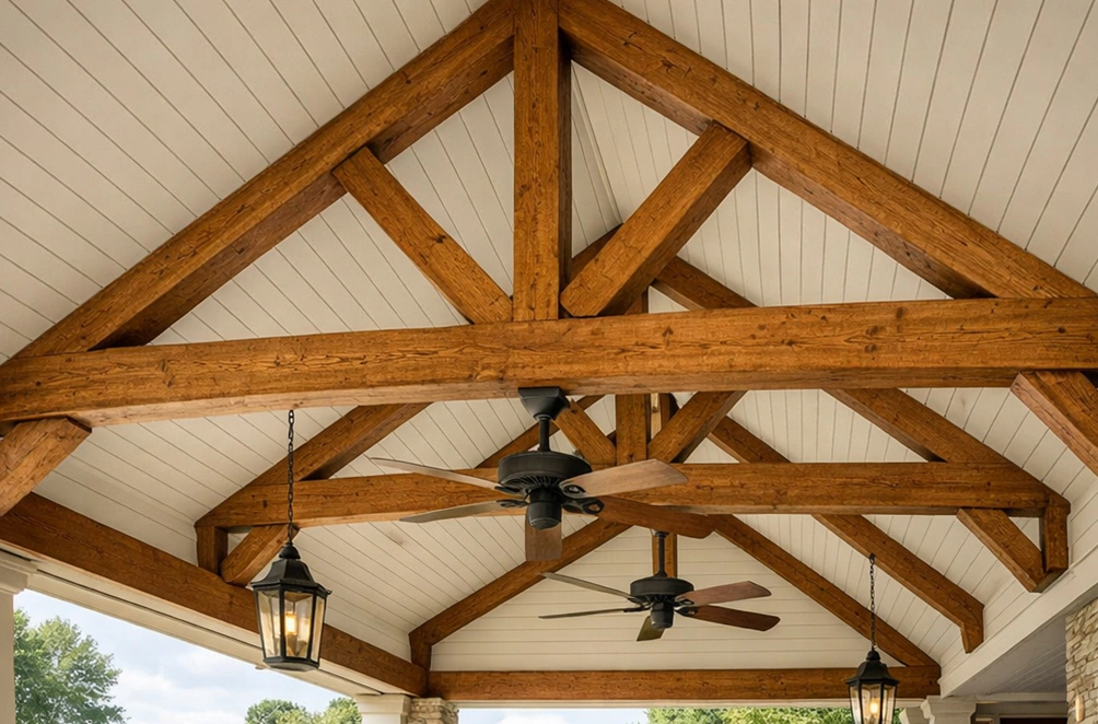 faux wood beam trusses 11
