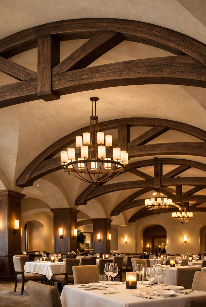 faux wood trusses 22