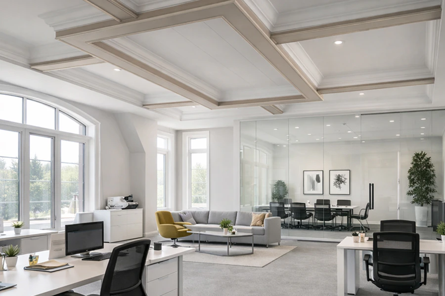 vaulted coffered ceiling 2
