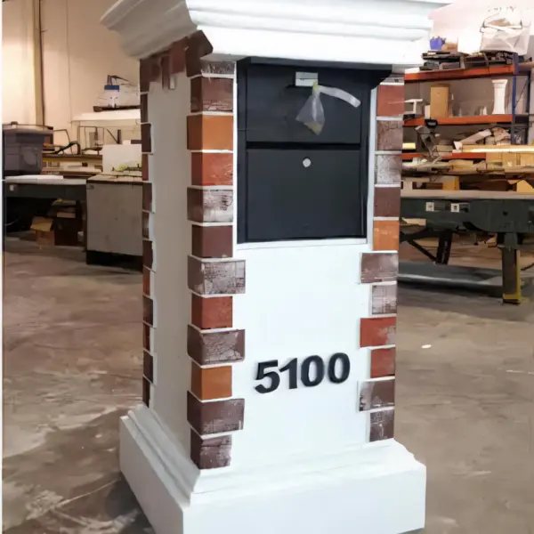Custom Faux Brick Mailbox 2