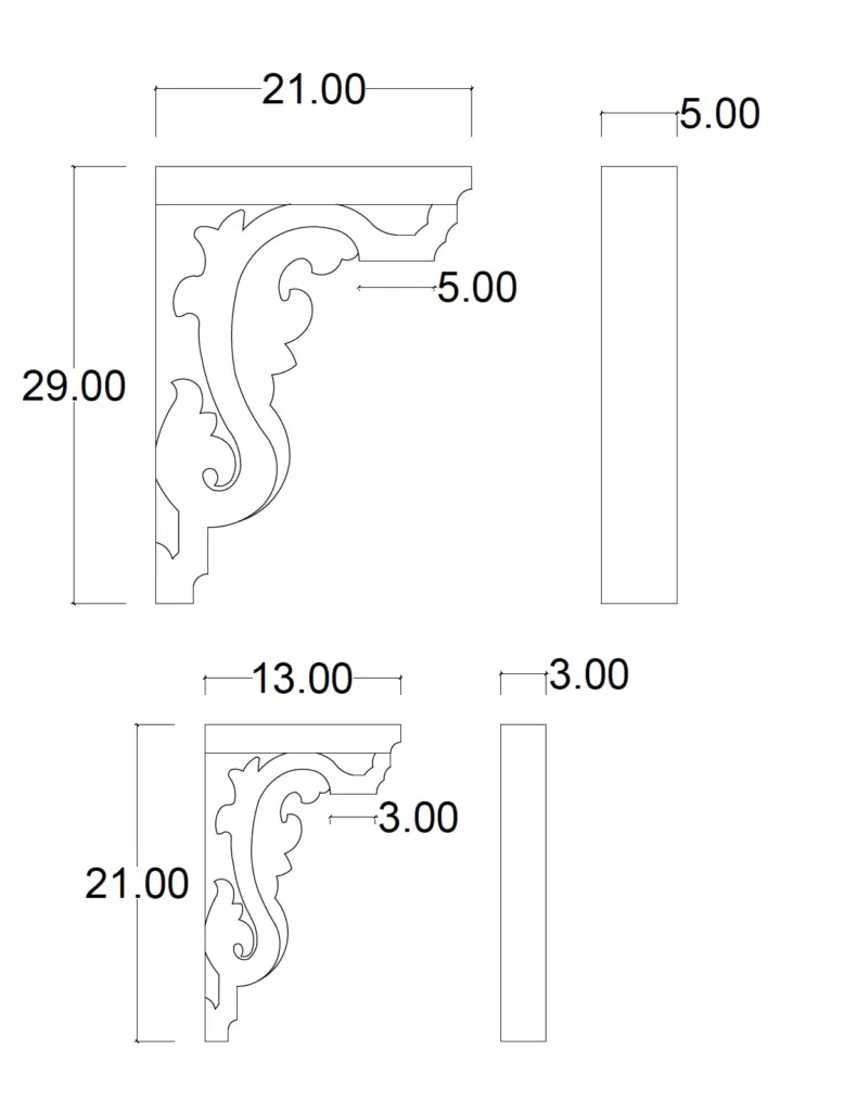 Ménsulas decorativas personalizadas para proyecto residencial 2