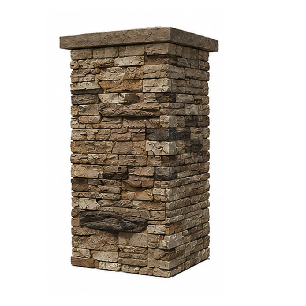 Faux Stone Column Wraps 4