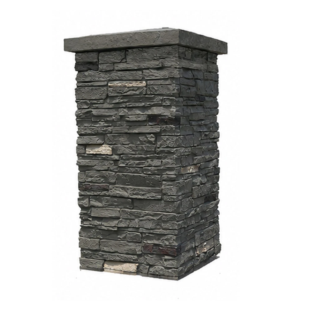 Faux Stone Column Wraps 6