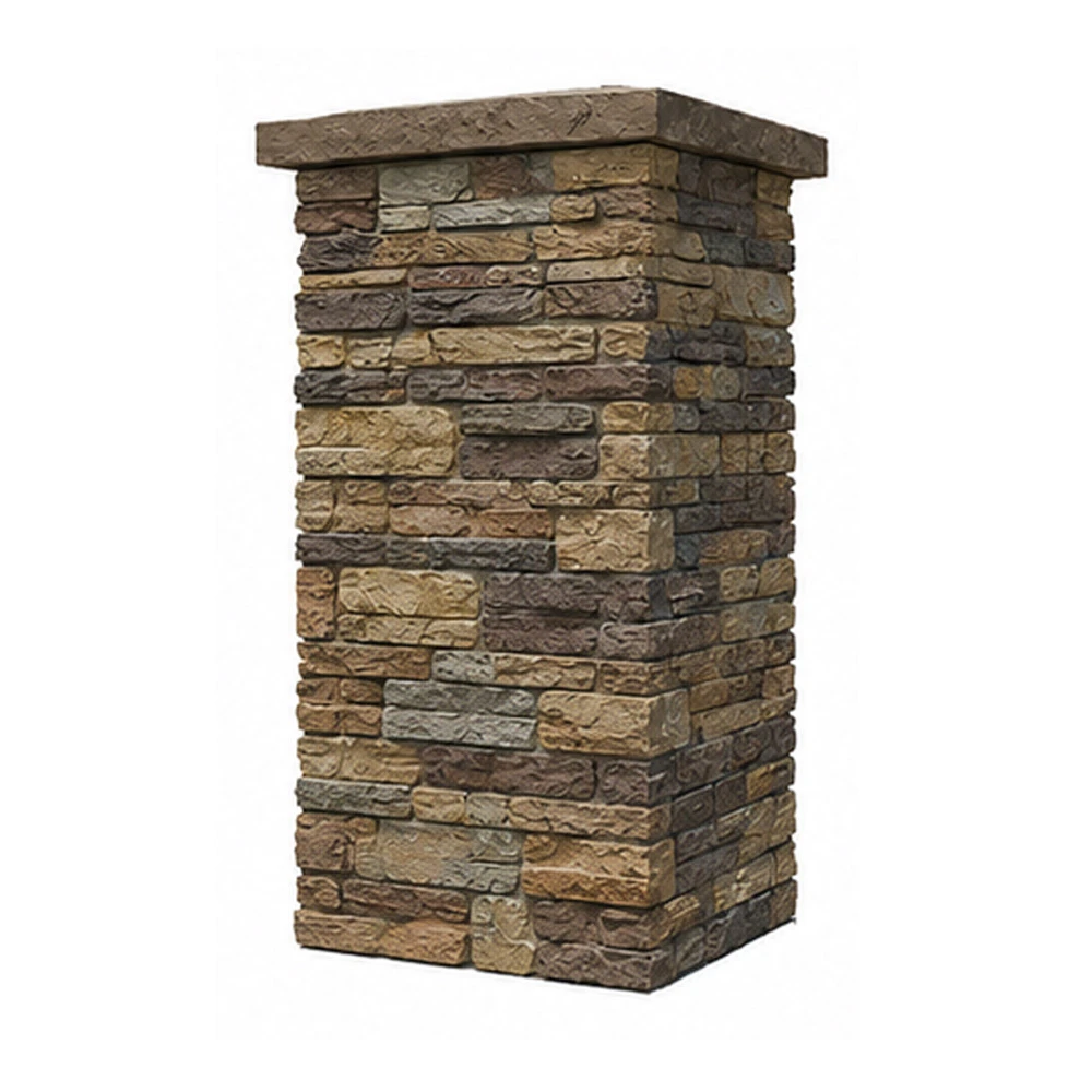 Faux Stone Column Wraps 8