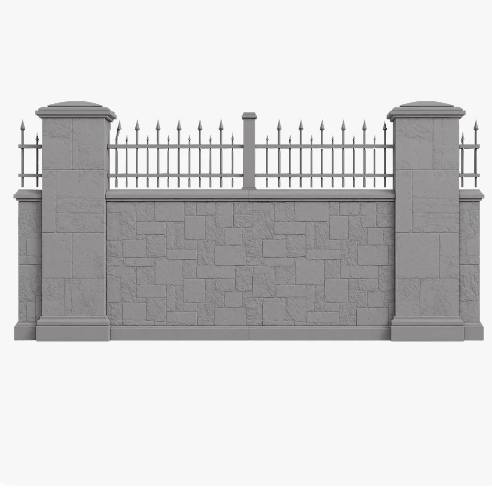 Stucco Architectural Fencing Systems 10