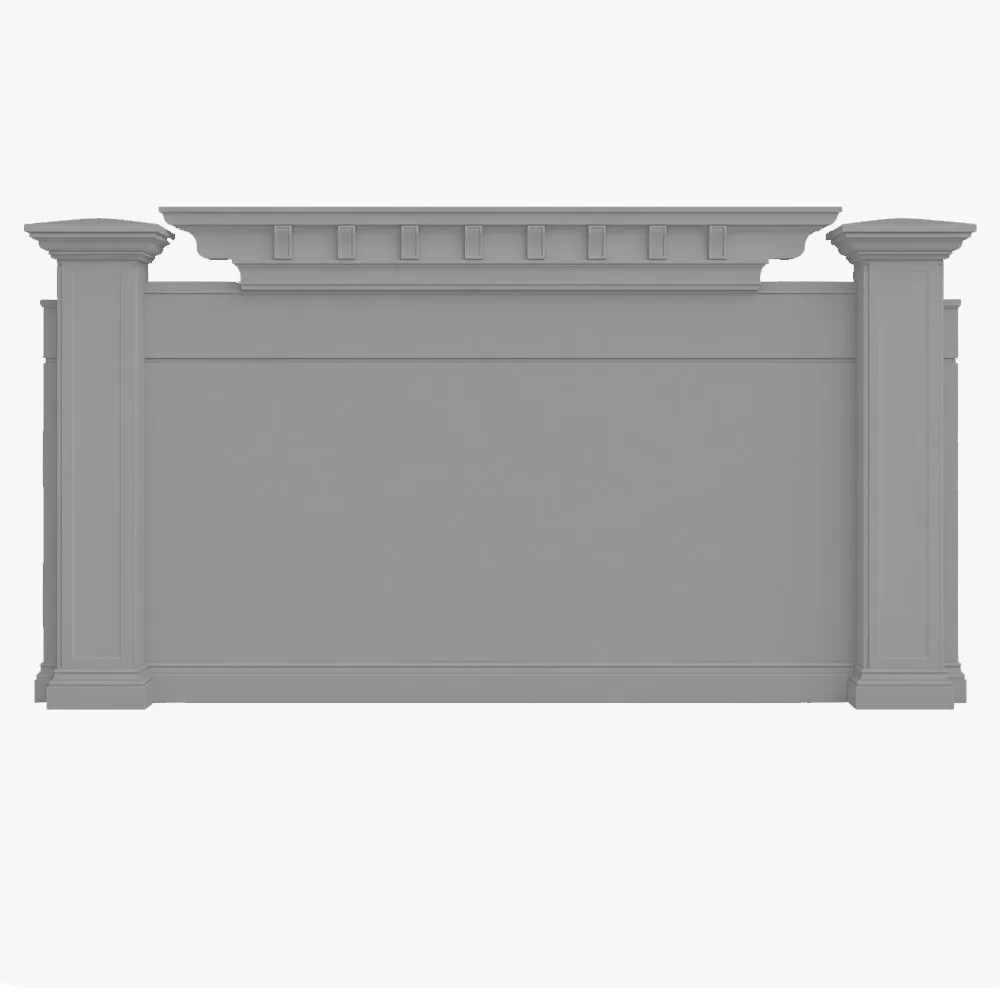 Stucco Architectural Fencing Systems 4