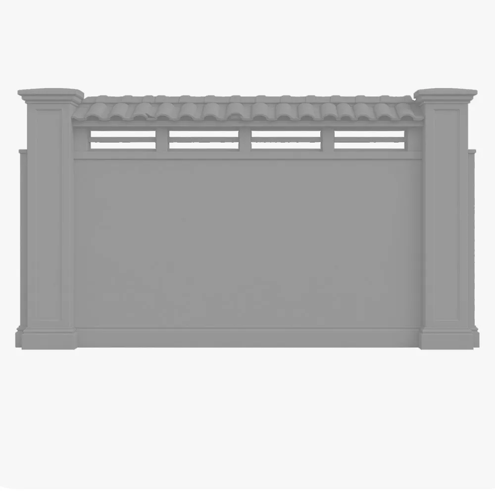 Stucco Architectural Fencing Systems 5