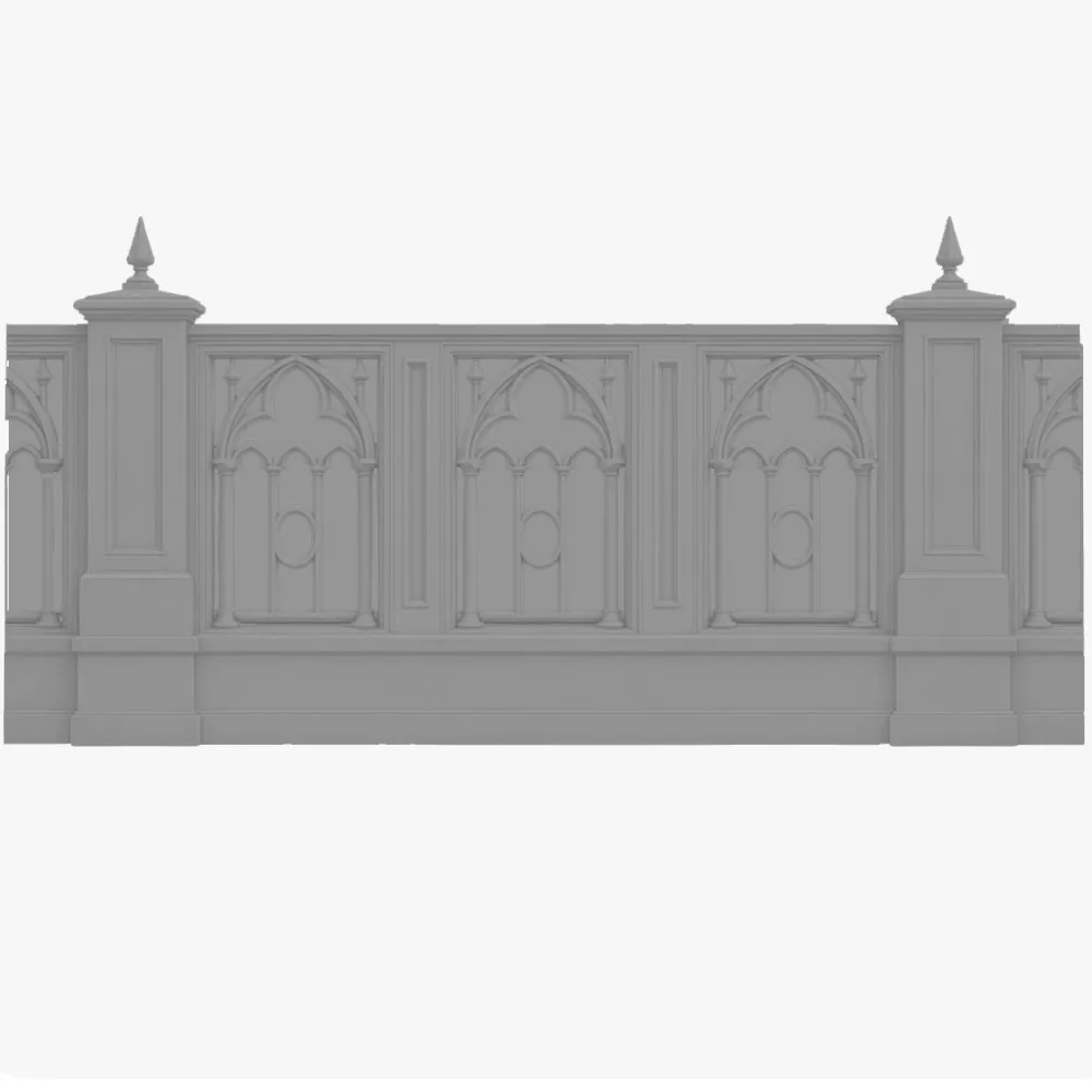 Stucco Architectural Fencing Systems 9