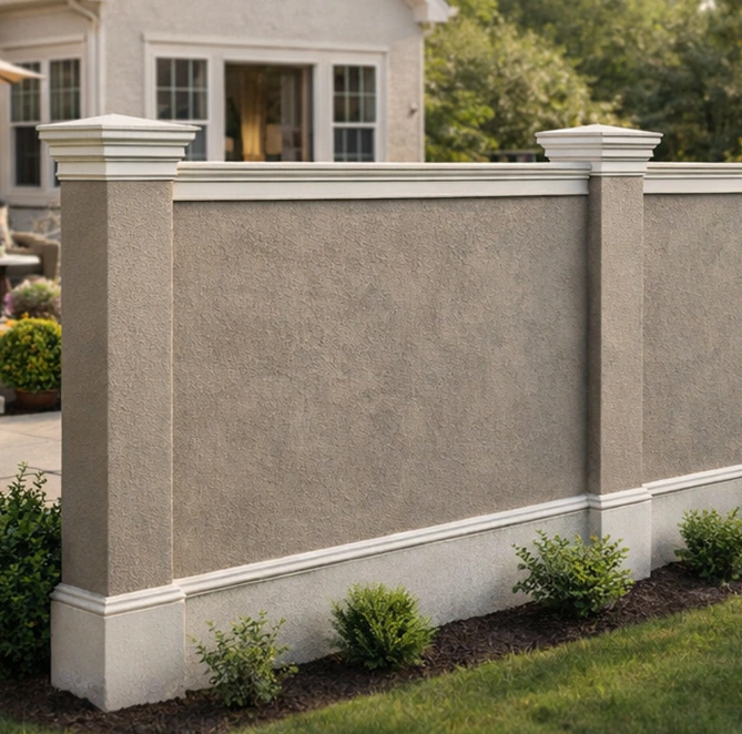 Stucco Architectural Fencinggallery 2