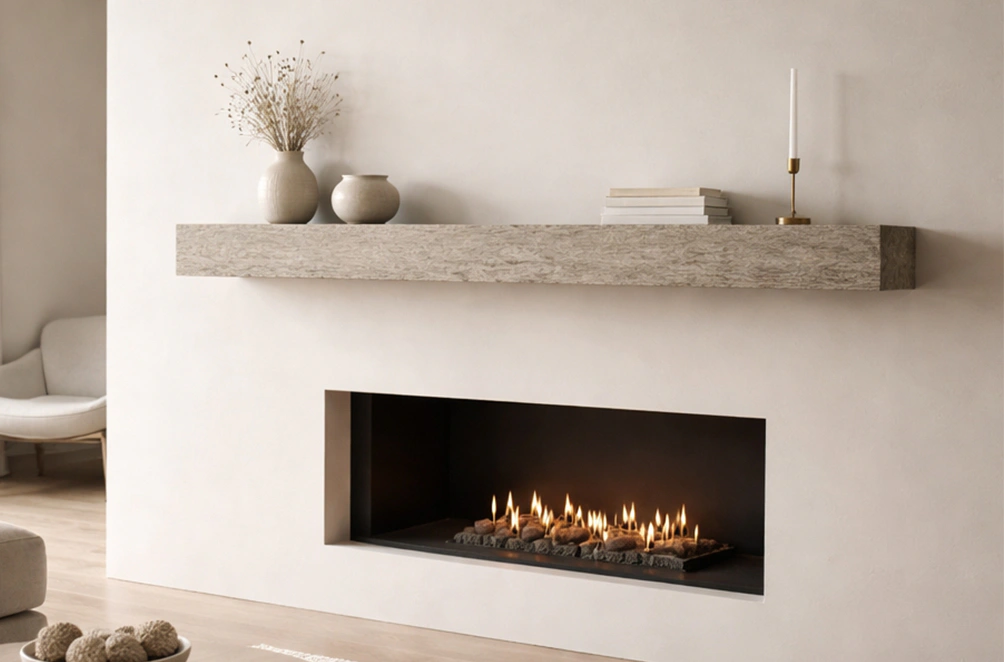 Faux Fireplace Mantel 1