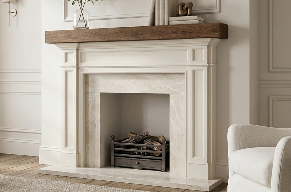 Faux Fireplace Mantel 10