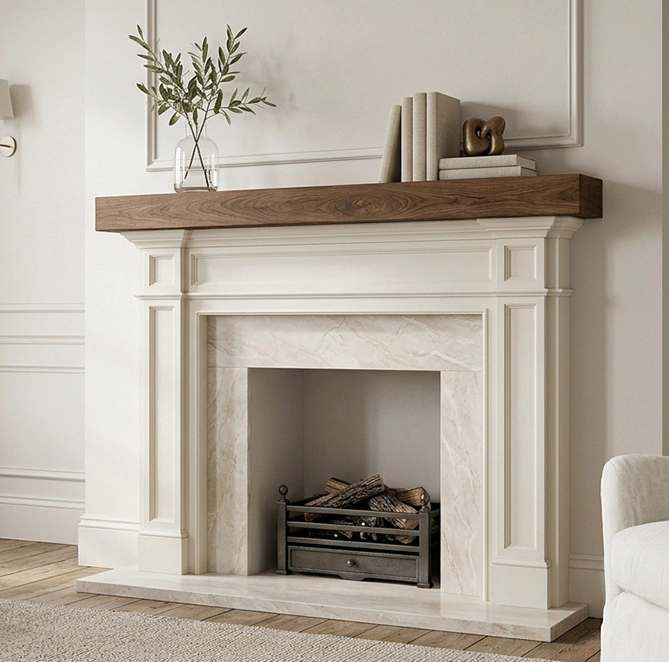 Faux Fireplace Mantel 12