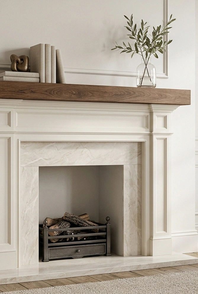 Faux Fireplace Mantel 23