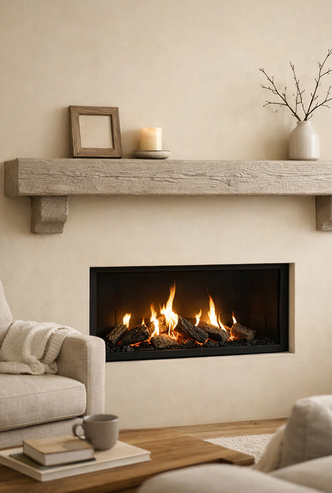 Faux Fireplace Mantel 5