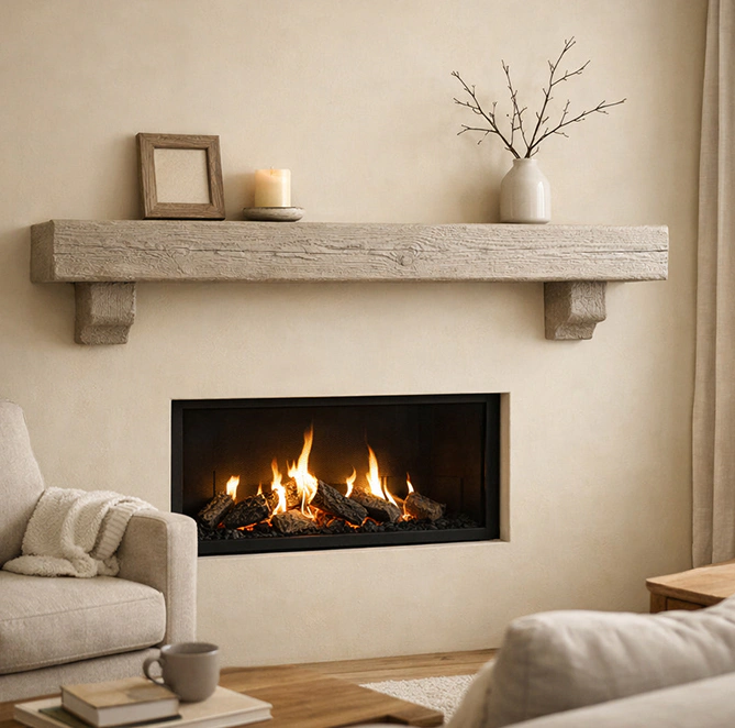 Faux Fireplace Mantel 6