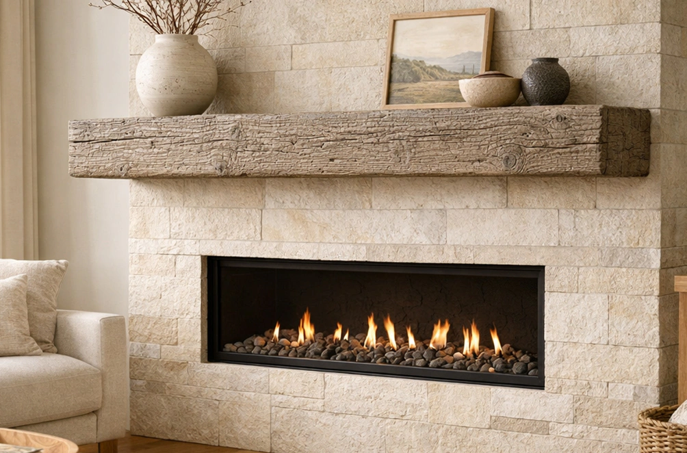 Faux Fireplace Mantel 7