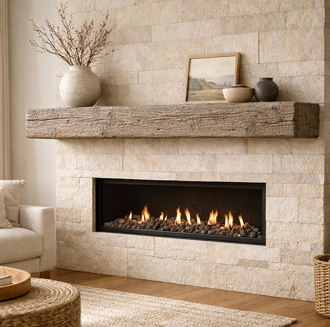 Faux Fireplace Mantel 9
