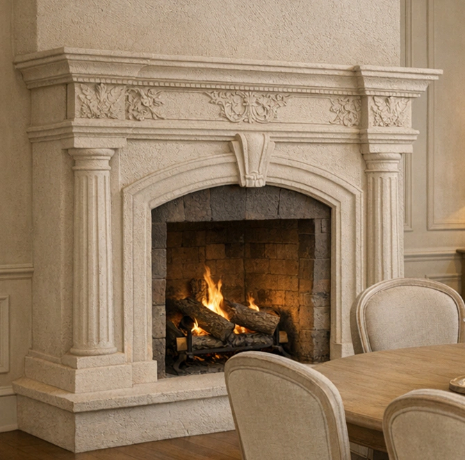 Faux Stone Fireplace Surround Kits 15