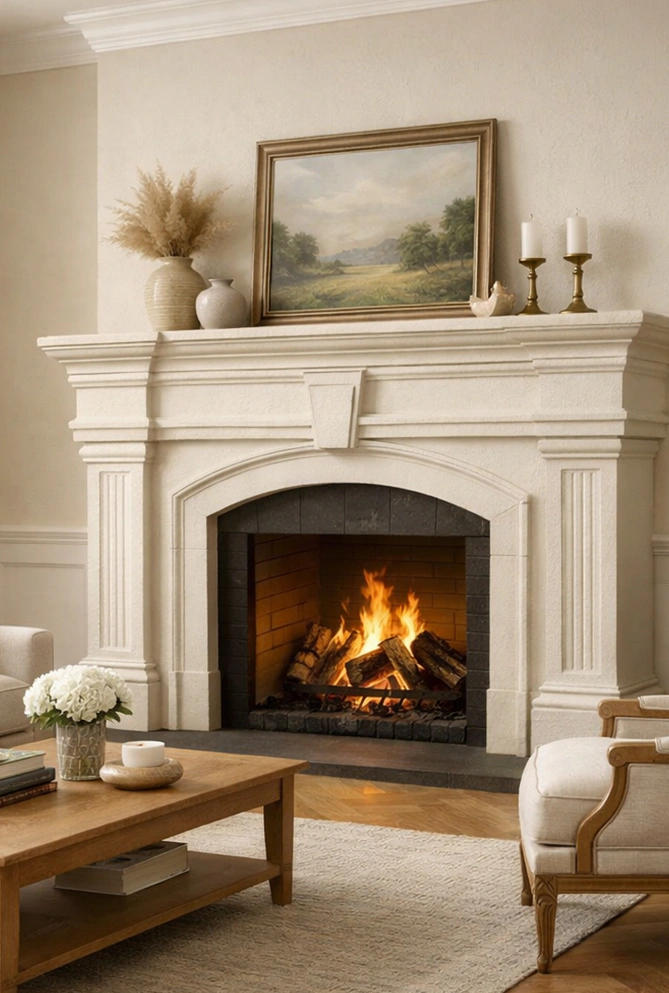 Faux Stone Fireplace Surround Kits 23