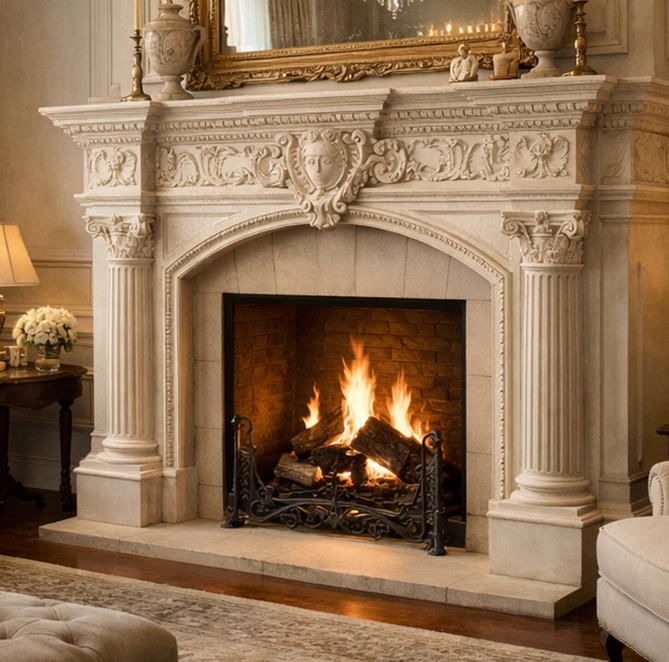 Faux Stone Fireplace Surround Kits 6
