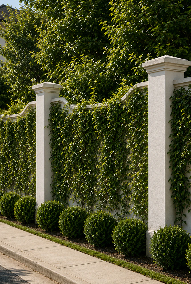 Outdoor Plant Wall Header 2 Vertical