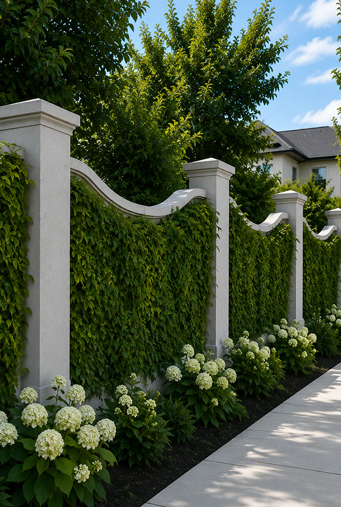 Outdoor Plant Wall Header 3 Vertical