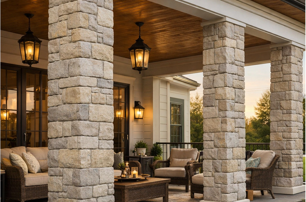 Stone Column Wrap 4