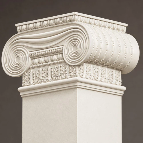 Architectural Columns Greek Erectheum Capital Quadr