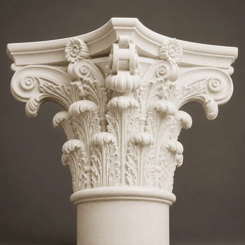 Architectural Columns Corinthian Capital Circle