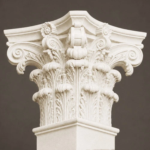 Architectural Columns Corinthian Capital Quadr