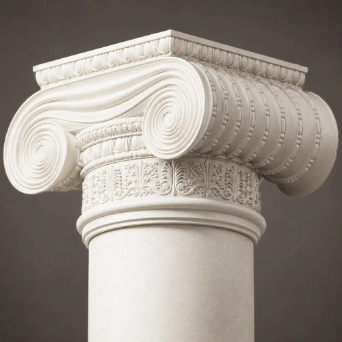 Architectural Columns Greek Erectheum Capital Circle