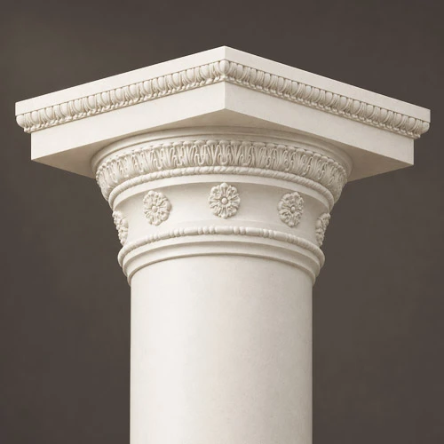 Architectural Columns Roman Doric Capital Circle